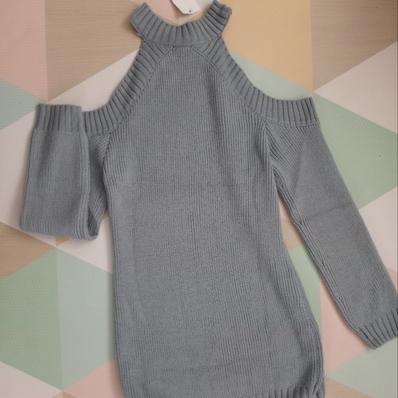 TOBI Mini Sweater Cutout Shoulder Dress size M - Picture 8 of 12